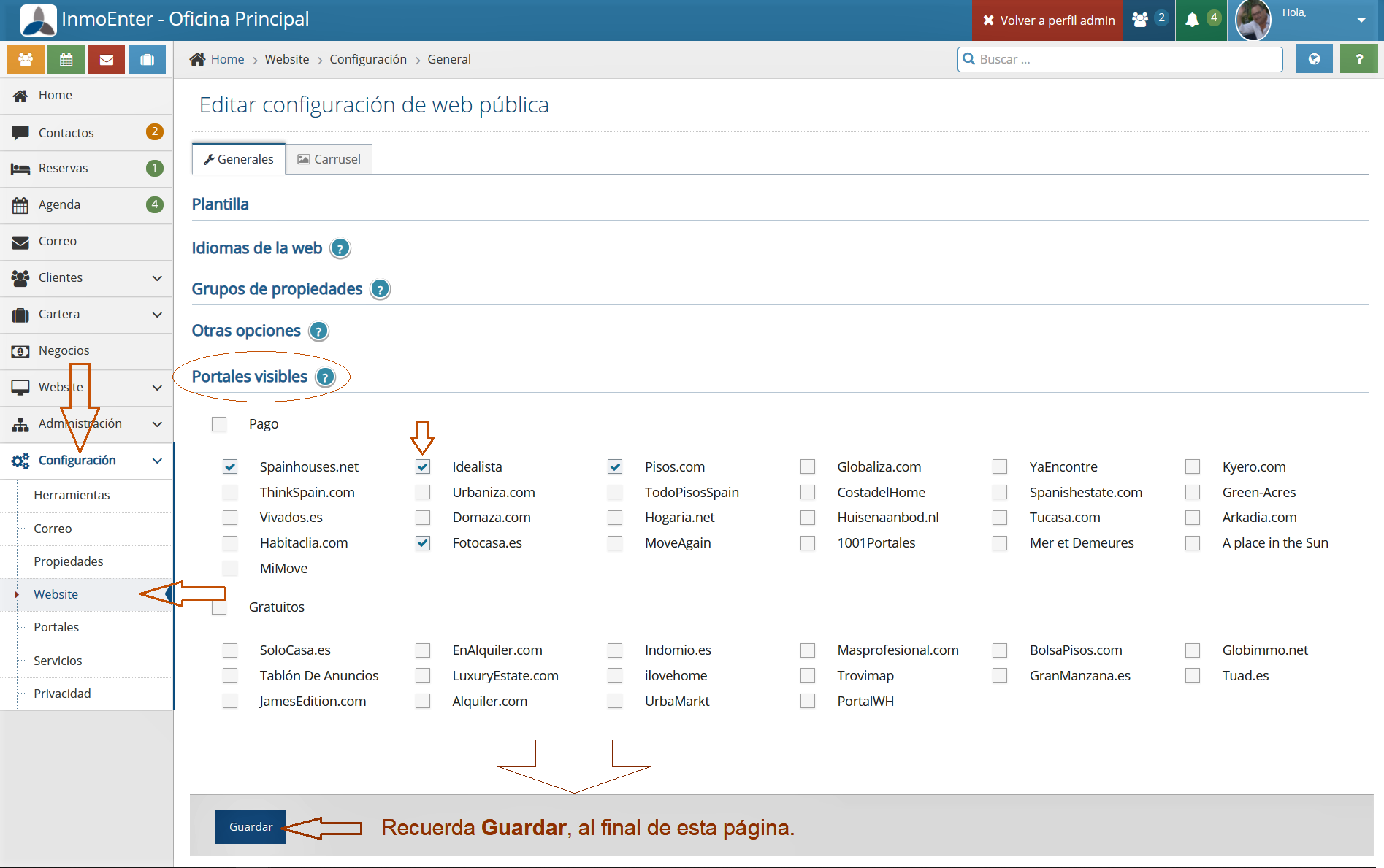 InmoEnter Bloques perdefinidos para la Home 7