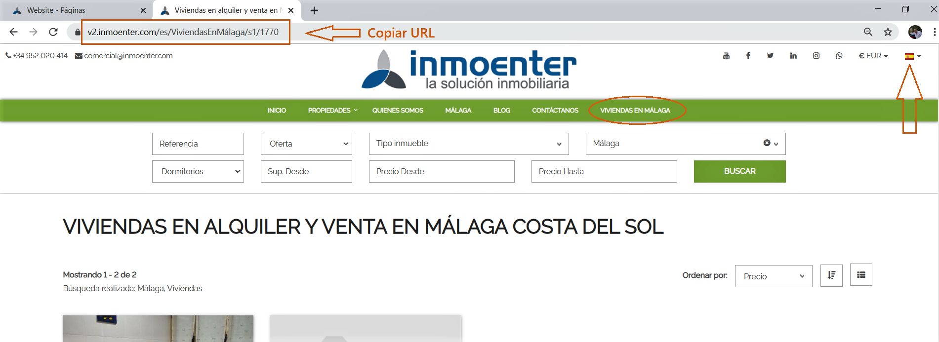 InmoEnter, Crear enlace a propiedades 3