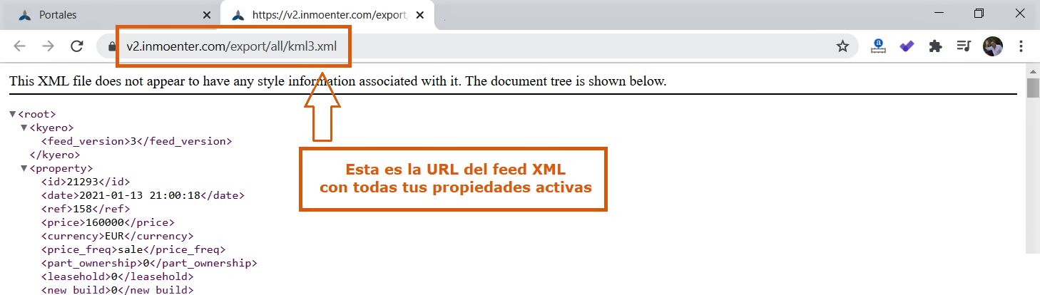 InmoEnter – Crear XML para exportar propiedades 3