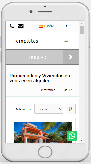 Web inmobiliaria Inmoenter_vista móvil